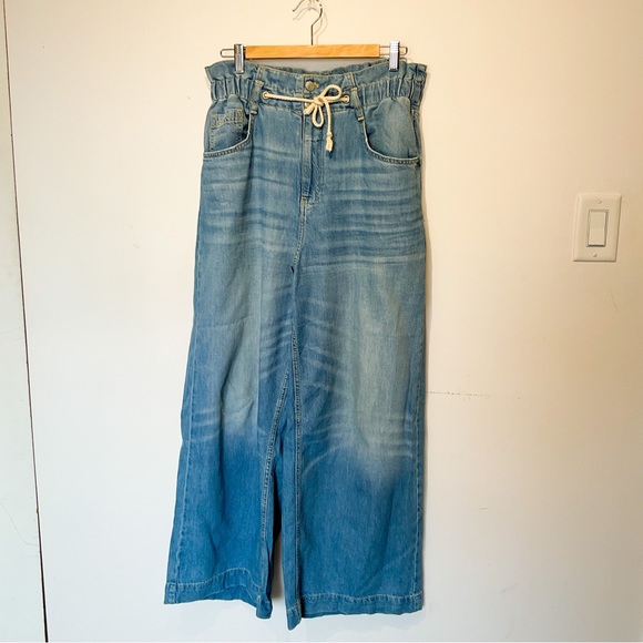 Anthropologie | PILCRO & LETTERPRESS Blue Demin Wide Legged Jeans - Picture 6 of 16
